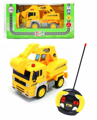 Машина р/у с экскаватором свет 20*9,5*12,5см