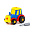 Конструктор-транспорт Трактор (20 элементов) (в пакете)