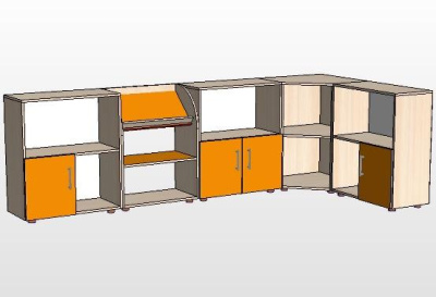 Стеллаж угловой