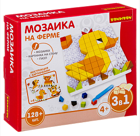Мозаика Bondibon НА ФЕРМЕ 128 дет.
