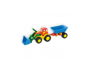 Трактор с ковшом и прицепом ACTIVE