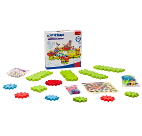 Конструктор на шестеренках ЧУДЕСНЫЙ САД 100дет. Bondibon