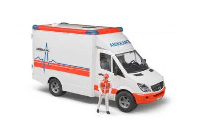 Скорая помощь с фигуркой водителя MB Sprinter