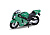 Модель мотоцикла 1:18 MOTORCYCLE / KAWASAKI 2001 NINJA ZX-12R