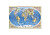 Настенная карта лам. Достопримечательности мира 101х69см