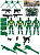 Игровой набор 'Солдатики-2' (солдатики 4шт.,оружие,собака,в пакете) ( Арт. 2034000)