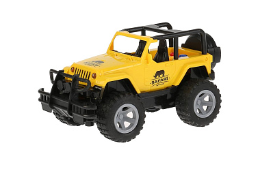 Машина ДЖИП, свет+звук, длина 15,5см, пластик, инерц. в русс. кор. Технопарк в кор.2*36шт